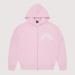 Corteiz Colly Arch Zip Hoodie Pink Sale Stock!