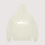Corteiz Island Puff Print Zip Hoodie Off White