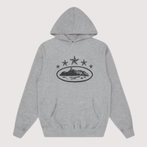Corteiz 5 Starz Alcatraz Hoodie Grey Sale Now