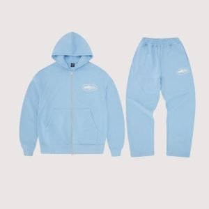 Buy Now | Island Puff Print Zipper Tracksuit Baby Blue