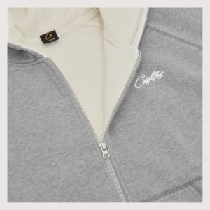 Corteiz HMP Thermal Zip Hoodie Grey Limited