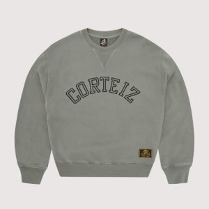 Corteiz Guerillaz Arch Crewneck Olive Sale