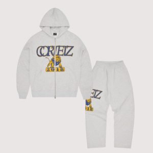 Buy Now | Cortiez Lion Open Hem Tracksuit Light Heather
