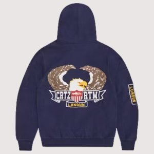 Corteiz Dipset Zip-Up Hoodie Navy Sale Stock!