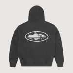 Corteiz Island Puff Print Zip Hoodie Black