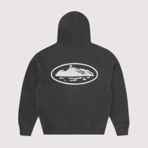 Corteiz Island Puff Print Zip Hoodie Black