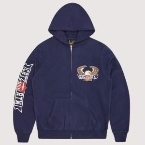 Corteiz Dipset Zip-Up Hoodie Navy Sale Stock!