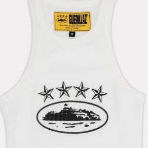 Corteiz 4Starz Alcatraz Womens Tank Top White
