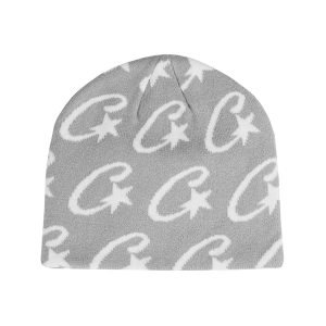 Corteiz Monogram Beanie - Grey