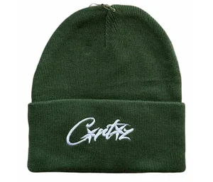 Corteiz Allstarz Folded Beanie Green