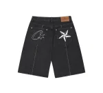 Corteiz C-Star Denim Shorts