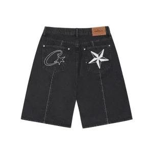 Corteiz C-Star Denim Shorts